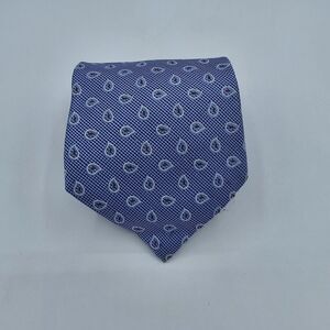 Mens Necktie Van Heusen 100% Silk Blue Red Size 57 By 4 Inches suit Vintage